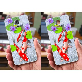Ốp lưng Samsung S5 (dẻo viền trắng trong) - Hình Chim Công, Cá Chép, Cò