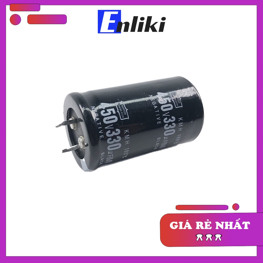 Tụ 330uF 450V Chân Cứng kích thước 30x50mm