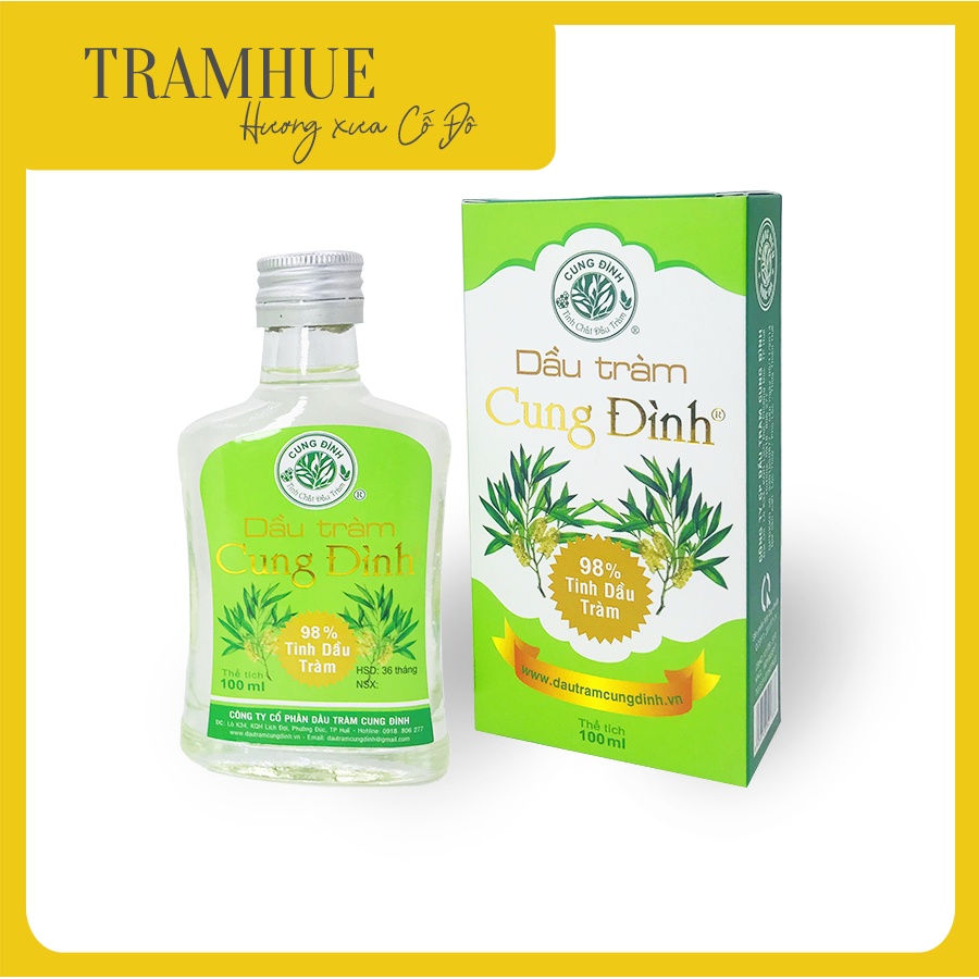 Dầu tràm Cung Đình Silver 100ml | Dầu tràm gió giúp giữ ấm ngừa ho cho Bé