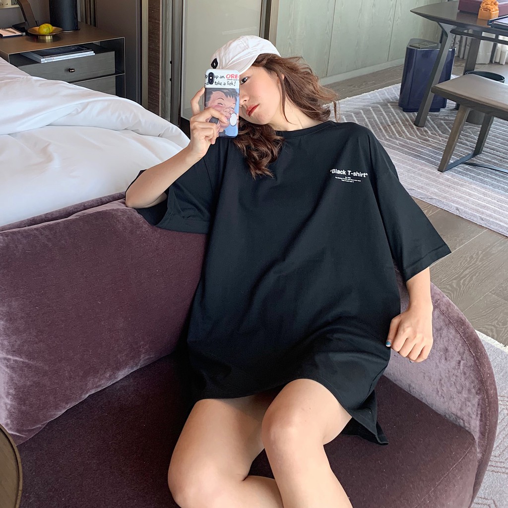 Áo Thun Tay Lỡ Unisex WHITE BLACK T-SHIRT Form Rộng | BigBuy360 - bigbuy360.vn