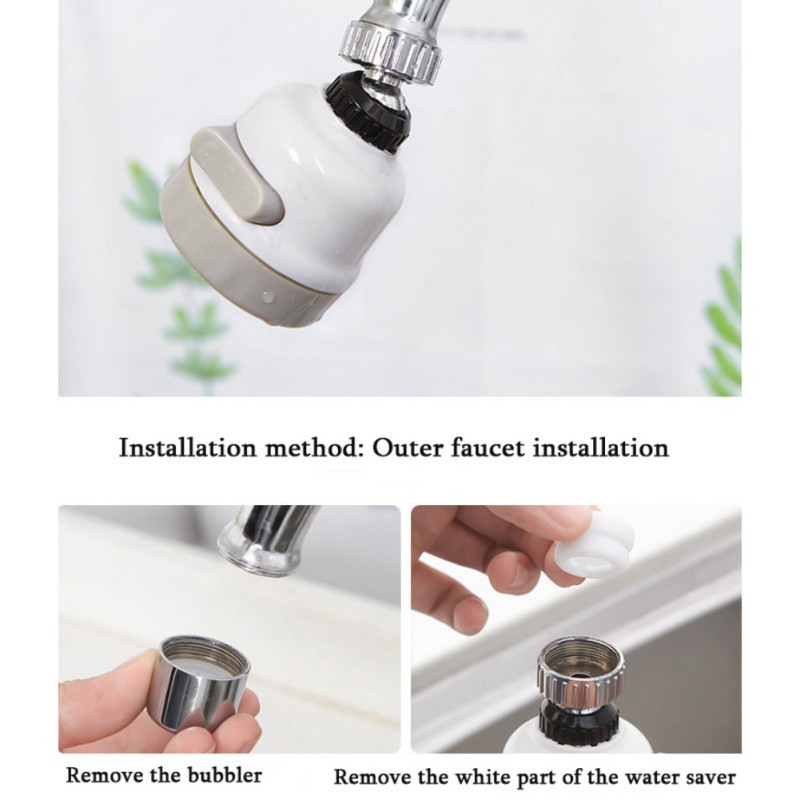 ✿Oasis✿Faucet Pressurized Shower Home Tap Water Splash Filter Kitchen Water Filter Nozzle