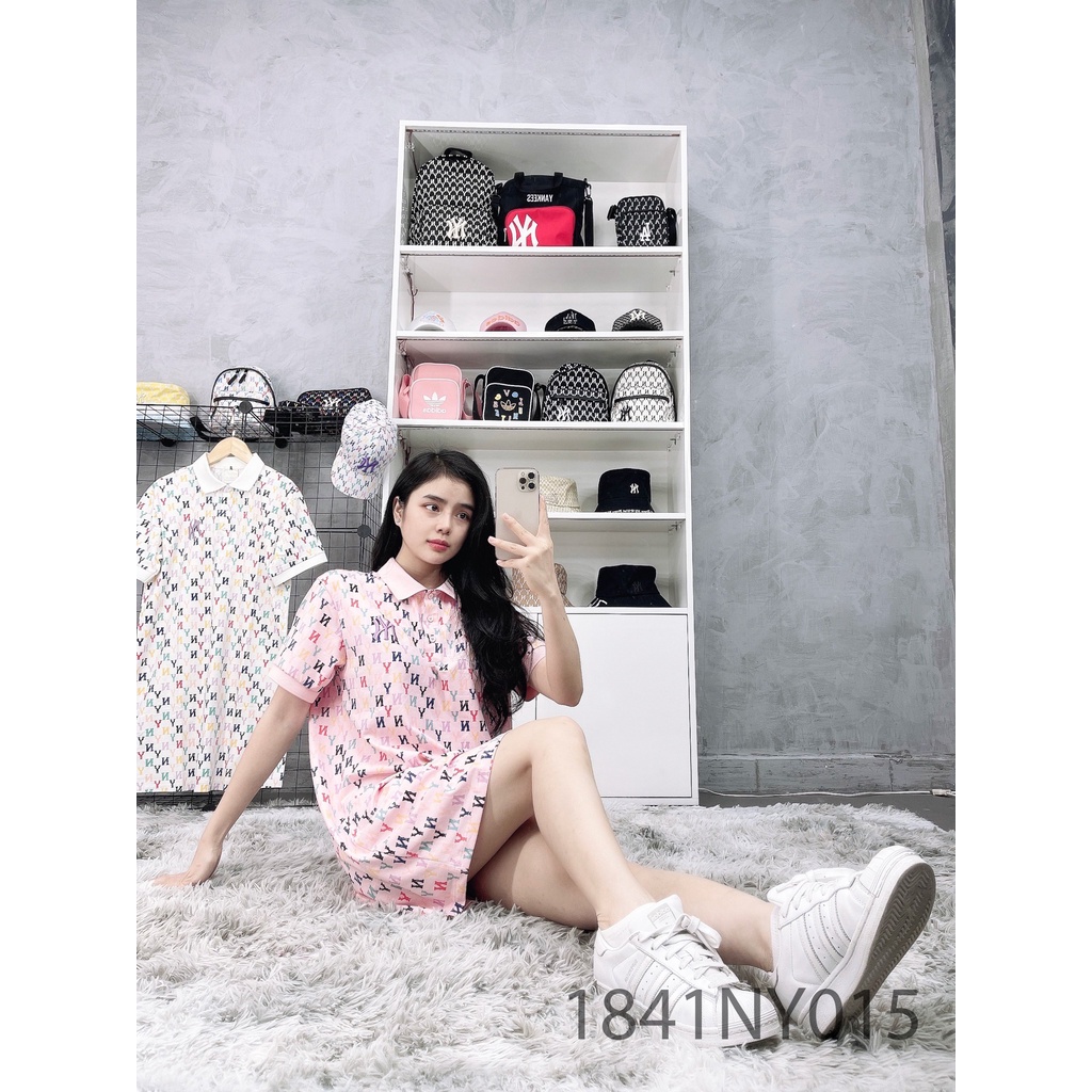 Váy polo hồng gram 7 màu, Váy suông polo NY FULL TAG