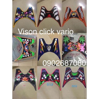 Thảm hoạt hình lót chân xe máy click Vario