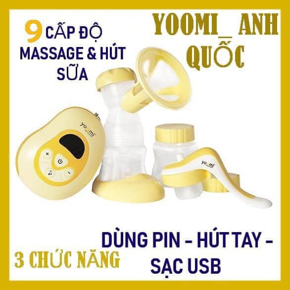 Máy Hút Sữa Điện Đơn 3 Trong 1 Yoomi Tiện Lợi