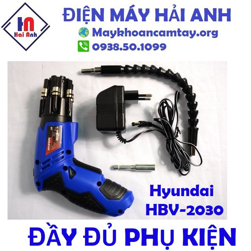 Máy bắn đinh vít dùng pin đa năng Hyundai HBV-2030 chính hãng, động cơ mạnh mẽ, bền bỉ. Bảo hành 6 tháng toàn quốc