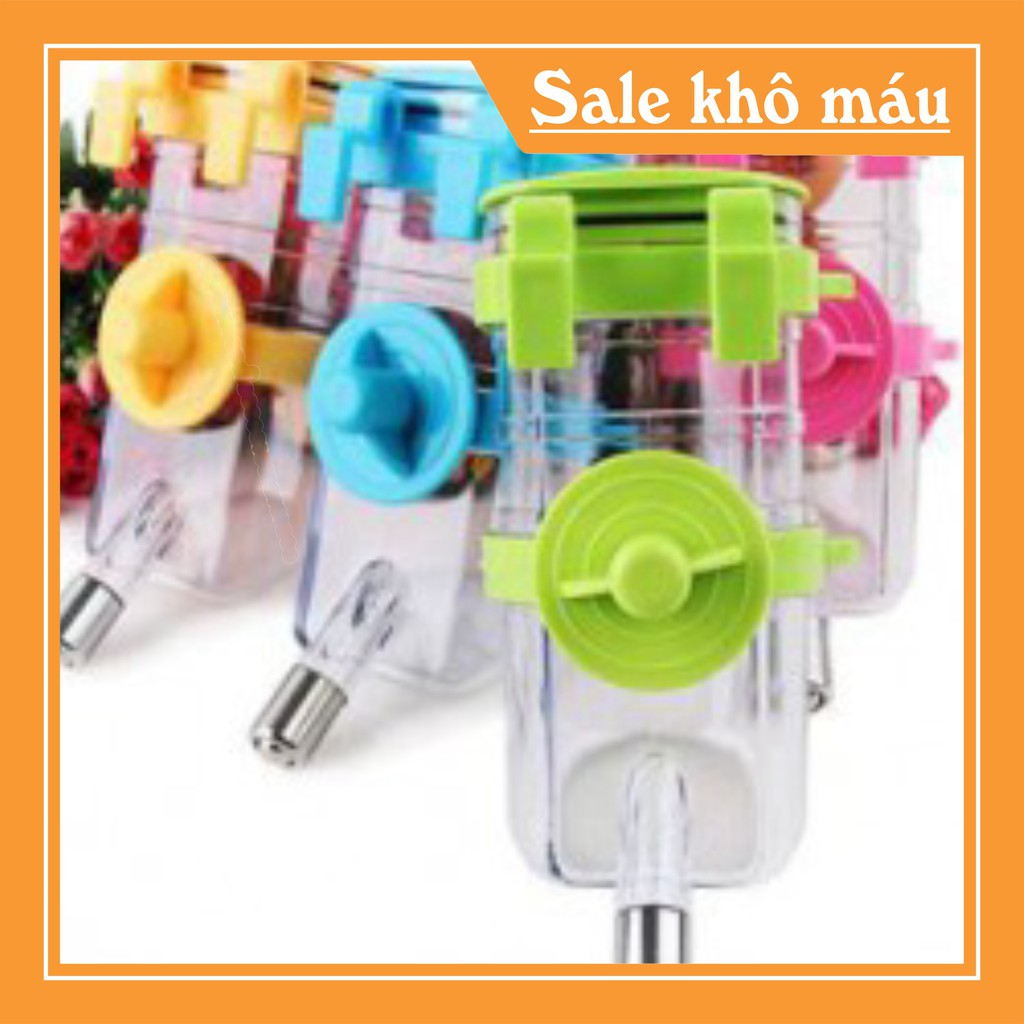 [FLASH SALE]  BÌNH BI GẮN CHUỒNG UỐNG NƯỚC CHO CHÓ MÈO LOẠI SỊN