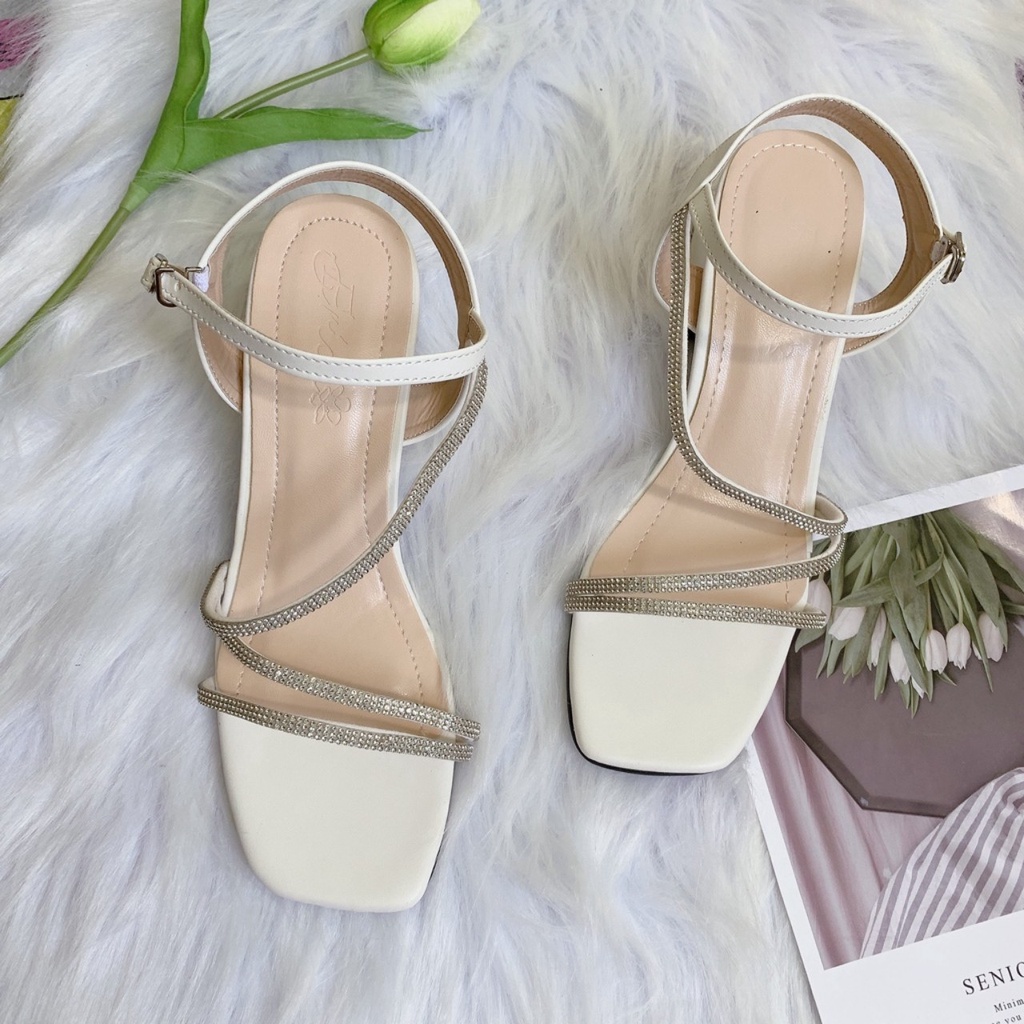 Sandal 4 phân, guốc cao gót nữ hottrend 2022