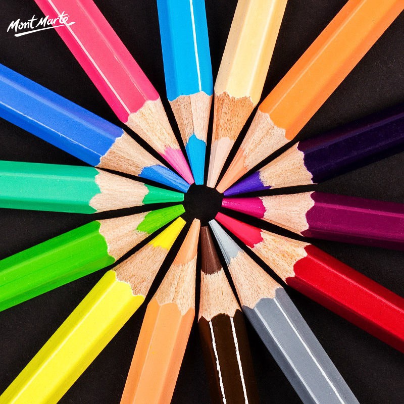 [Hỏa Tốc HCM] Bộ Bút Chì Màu Cao Cấp Mont Marte 12/24/36 Màu - Colour Pencils Signature - MPN0094/MPN0095/MPN0096