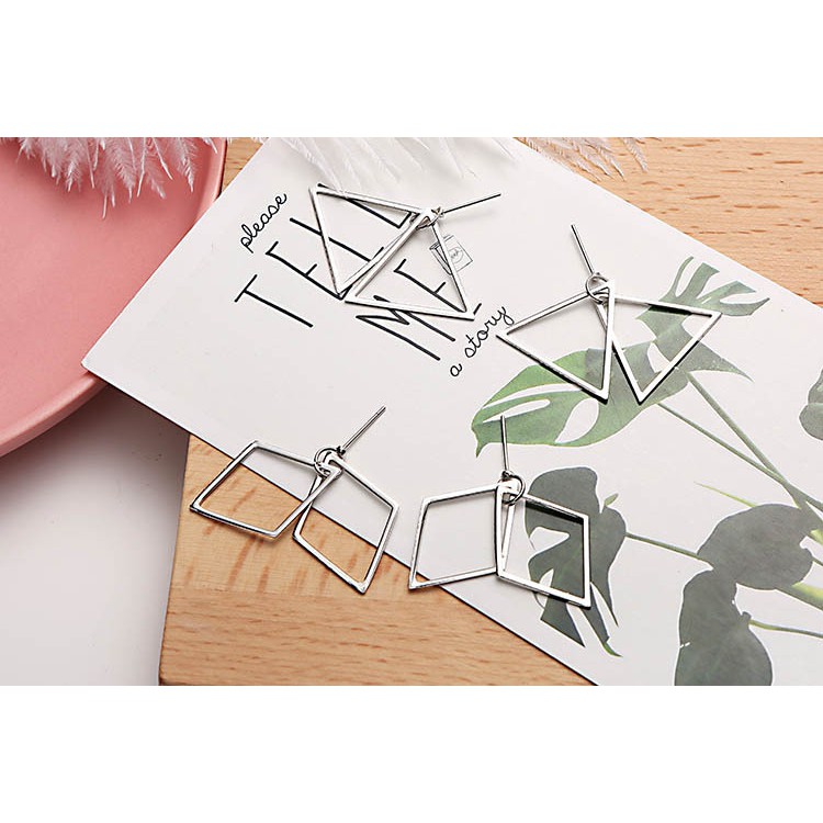 Bông Tai Hoa tai Mạ Bạc 925 Xinh Xắn Phong Cách Hàn Quốc thanh lịch