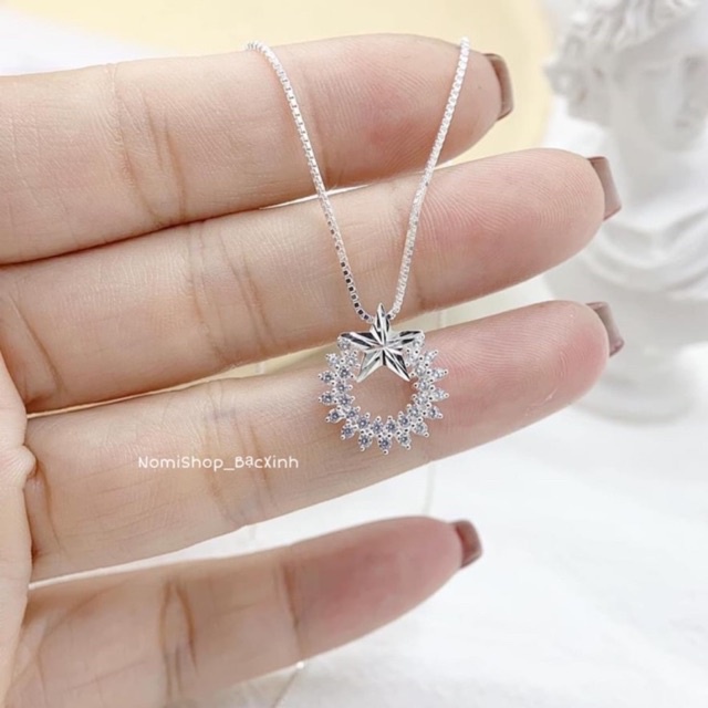 Dây chuyền bạc xinh xắn cho nữ, bạc cao cấp gia công tỉ mỉ đẹp không tì vết Mainomi Shop Bạc Xinh