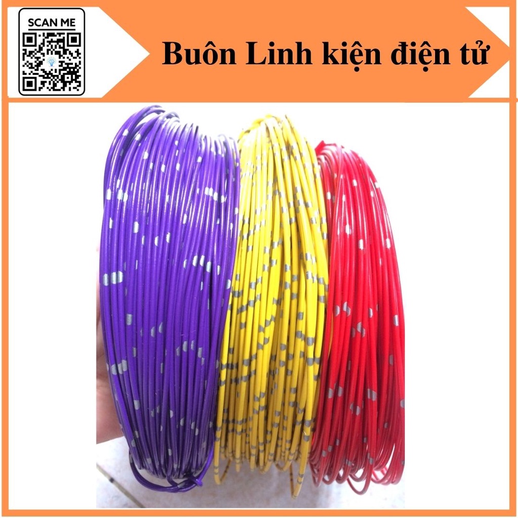 Dây Điện Mềm Nhật Lõi Đồng 0.5mm Cho Ô Tô Xe Máy 10 Mét, 20 Mét