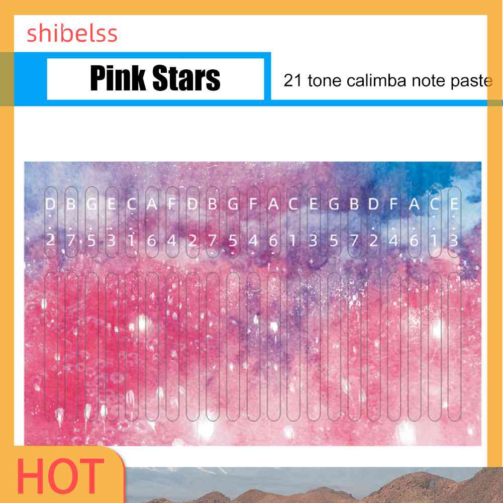 Miếng Dán Hình Logo Đàn Kalimba 21 Phím Cho Người Mới Bắt Đầu