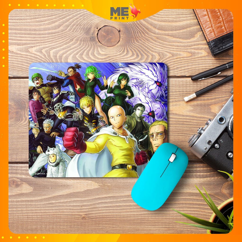 Lót chuột one punch man, pad chuột in theo yêu cầu đủ loại anime – game – manga giá rẻ PRINTME SHOP