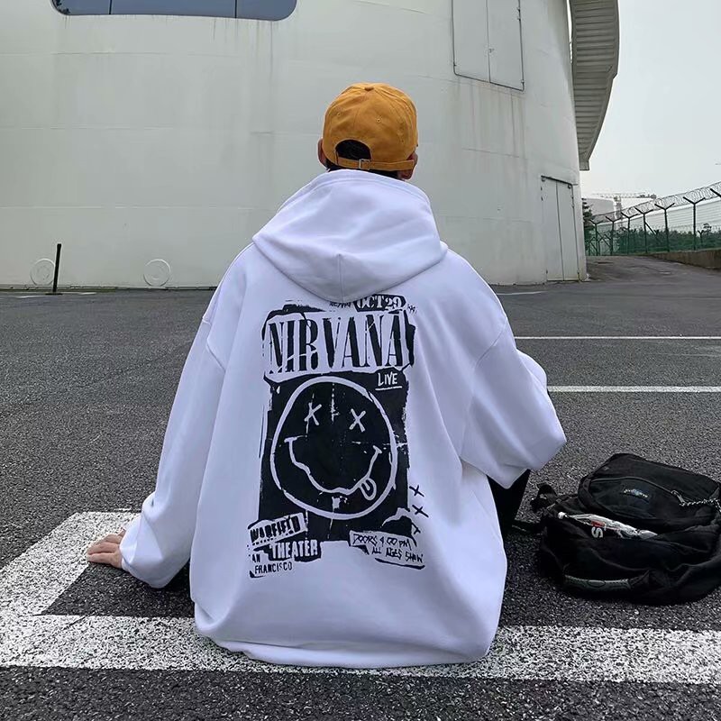 Áo Hoodie In Hình Mặt Cười Phong Cách Hàn Quốc Cho Nam Size M-5Xl | BigBuy360 - bigbuy360.vn