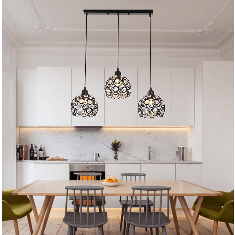 Đèn Thả Pha Lê KZ Sang Trọng Hiện Đại Trang Trí Phòng Ngủ, Phòng Bếp, Phòng Khách SHOWROOM Cực chất