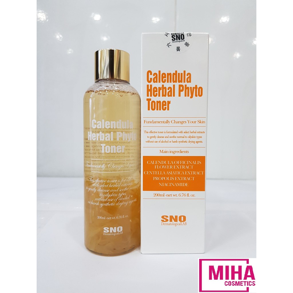 Nước Hoa Hồng Hoa Cúc SNO Calendula Herbal Phyto Toner 200ml