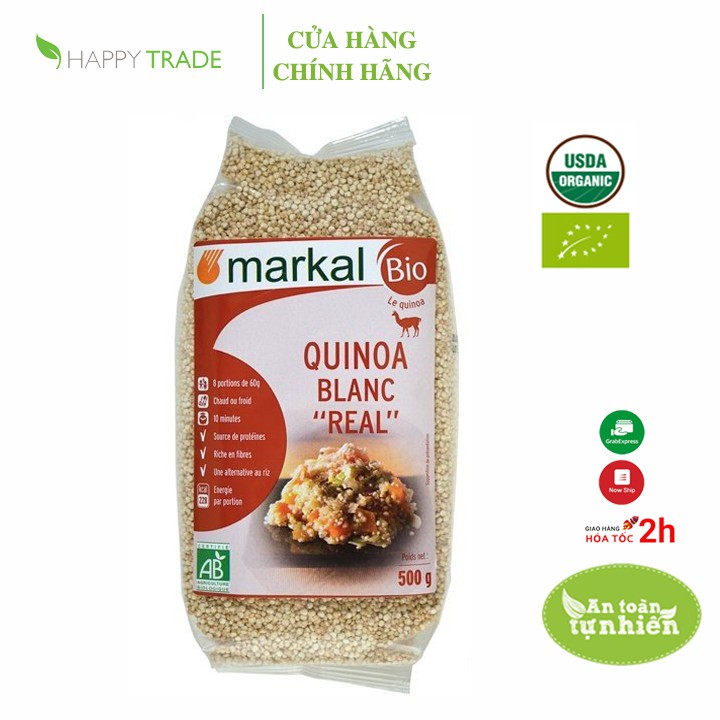 Hạt Diêm Mạch Quinoa Trắng Hữu Cơ Markal 500g