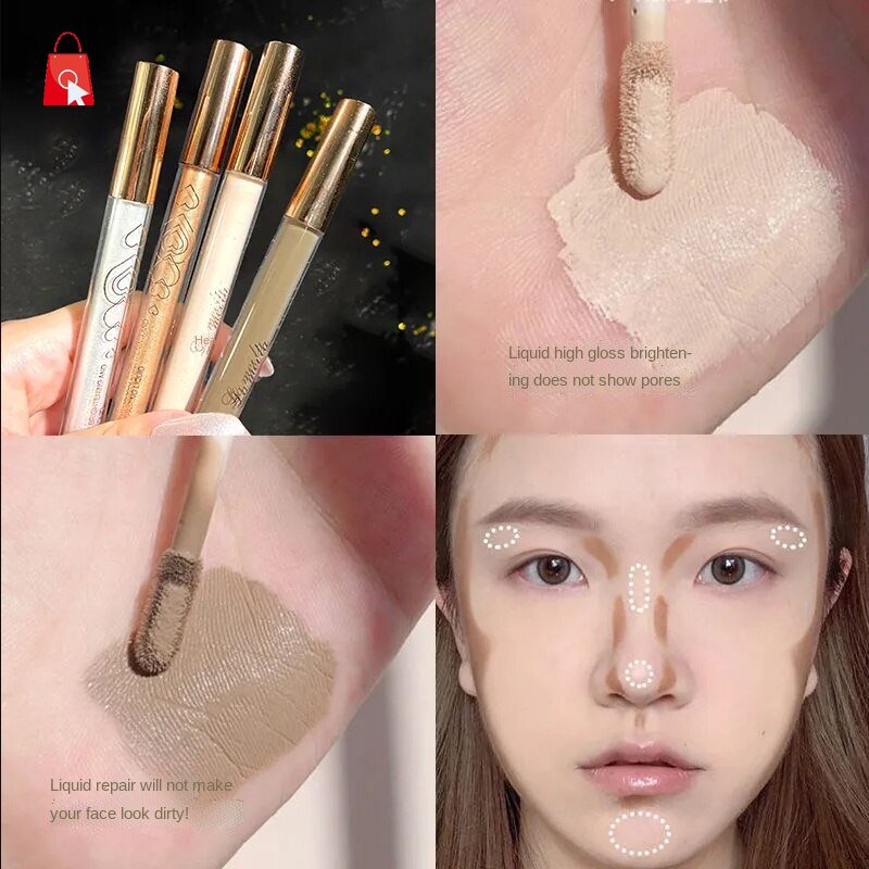 Thỏi Kem Bắt Sáng Dạng Lỏng Che Phủ Khuyết Điểm Dưỡng Ẩm Làm Sáng Da