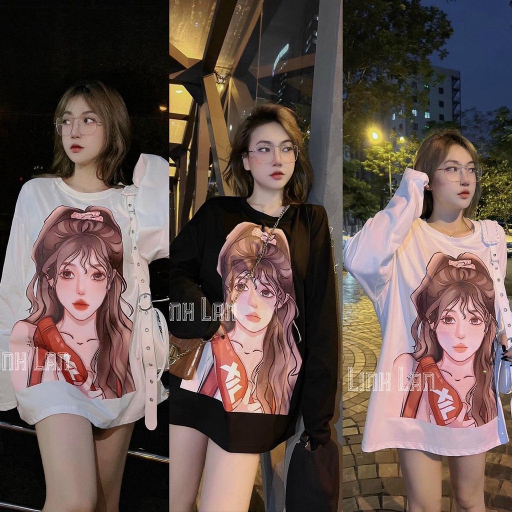 Áo nỉ hình cô gái CUTE nhiều hình