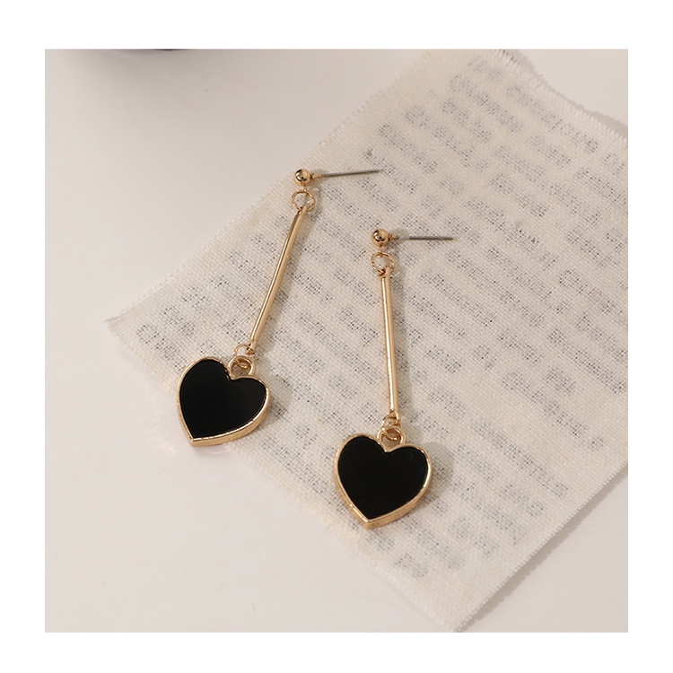 Khuyên Tai Dáng Dài Màu Đen Thời Trang Cá Tính Cho Nữ