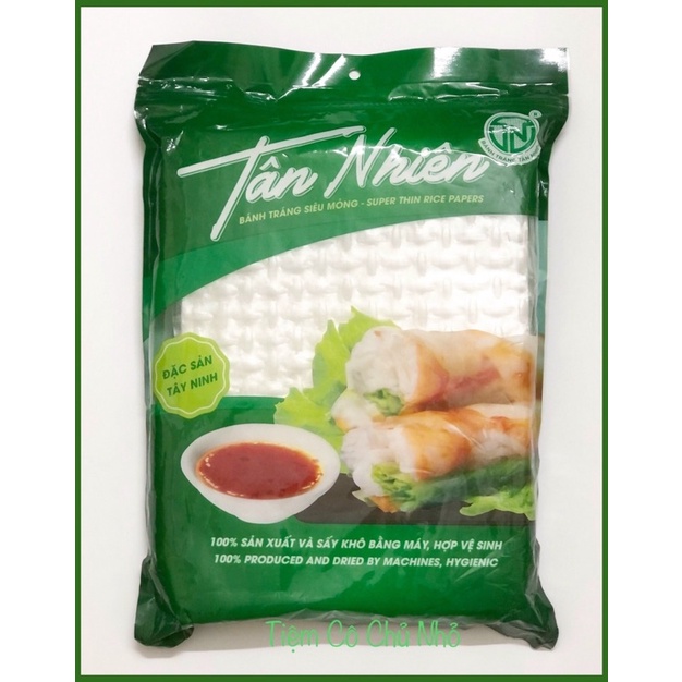 Bánh tráng siêu mỏng không cần nhúng nước Tân Nhiên túi zip-  220g - Đặc sản Tây Ninh