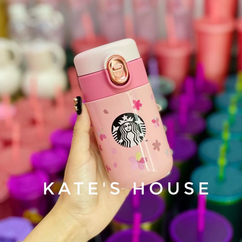 Bình giữ nhiệt Starbucks Sakura Thái Lan 2022 dung tích 355ml 473ml