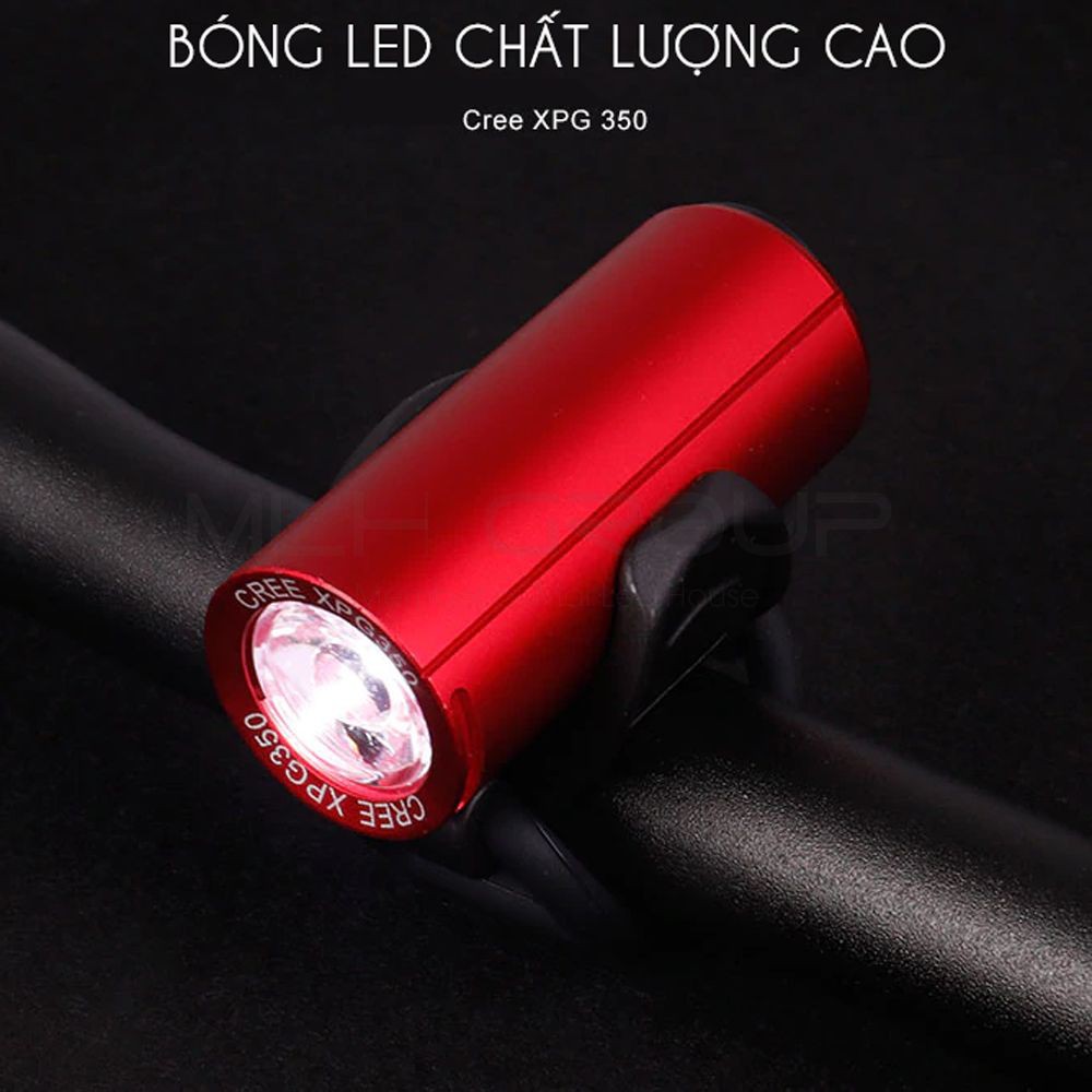 Đèn Trước Xe Đạp Raypal 350 Lumens Sạc Điện Usb Siêu Sáng Chống Nước Nhỏ Gọn MLH