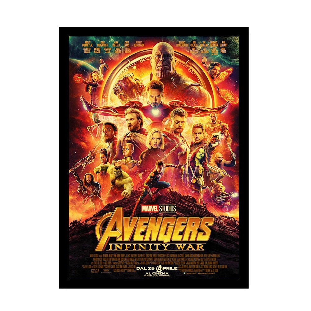 Poster Phim Avengers Endgame 2019 Bằng Giấy Kraft Phong Cách Retro