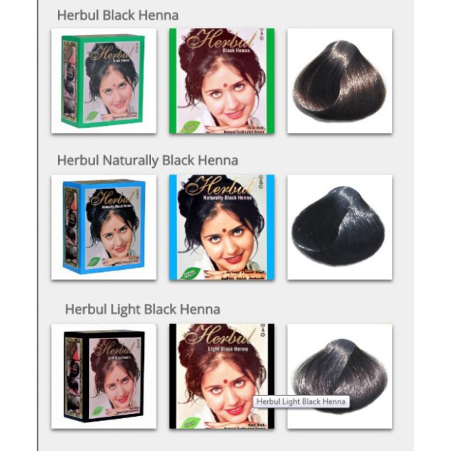 Nhuộm tóc từ thảo dược Ấn Độ màu đen tự nhiên - Naturally Black Henna Herbul A14