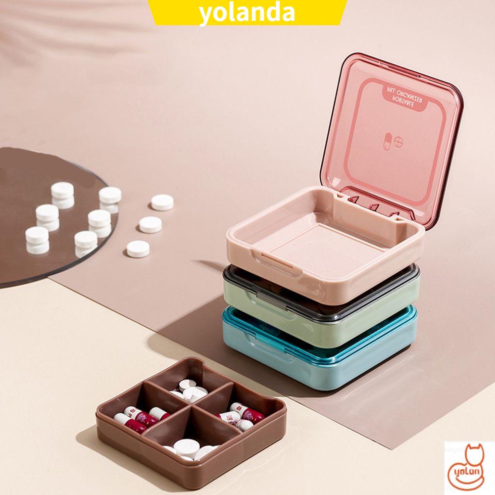 Hộp Đựng Thuốc Mini Bằng Nhựa Nhiều Màu Tiện Dụng Mang Theo Du Lịch