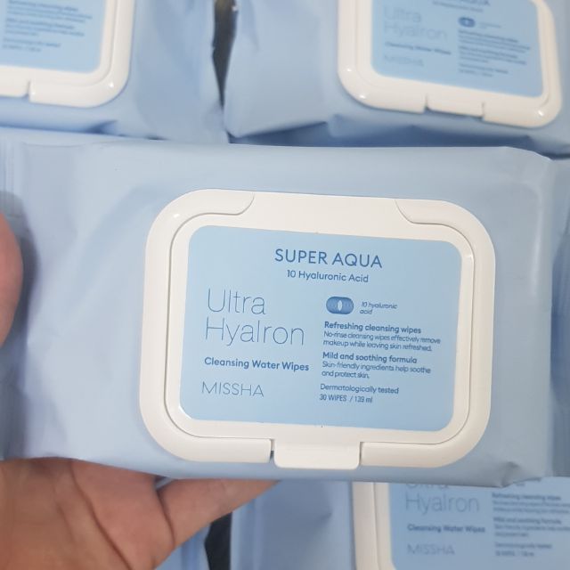 THANH LÝ KHĂN GIẤY TẨY TRANG MISSHA SUPER AQUA