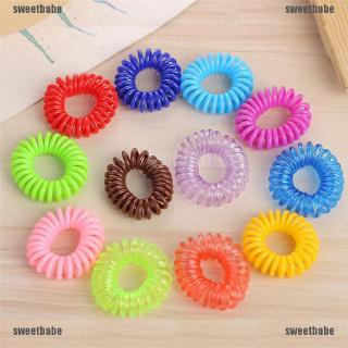 Set 10 Dây Buộc Tóc Lò Xo Co Giãn