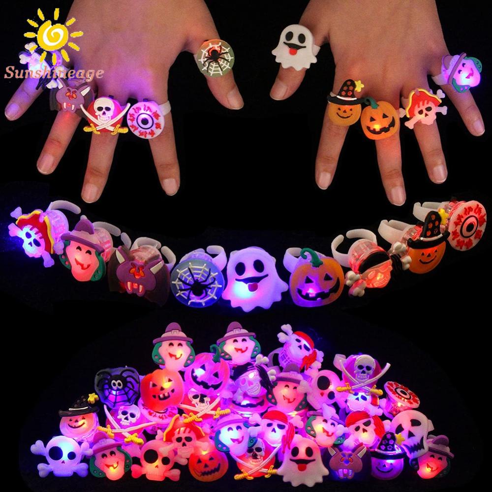 Nhẫn Đèn LED Phát Sáng Họa Tiết Hoạt Hình Giáng Sinh Chất Lượng Cao Dành Cho Trẻ Em