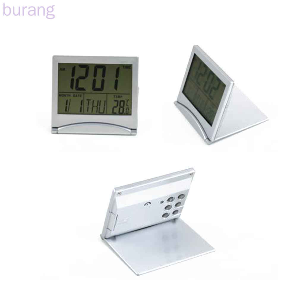 Đồng hồ báo thức điện tử Flexible để bàn màn hình LCD
