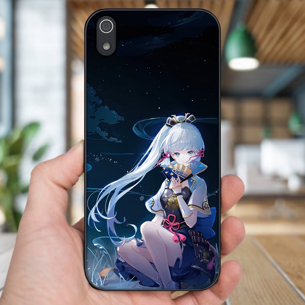Ốp lưng Xiaomi Redmi 7A viền đen in hình Ayaka Genshin Impact