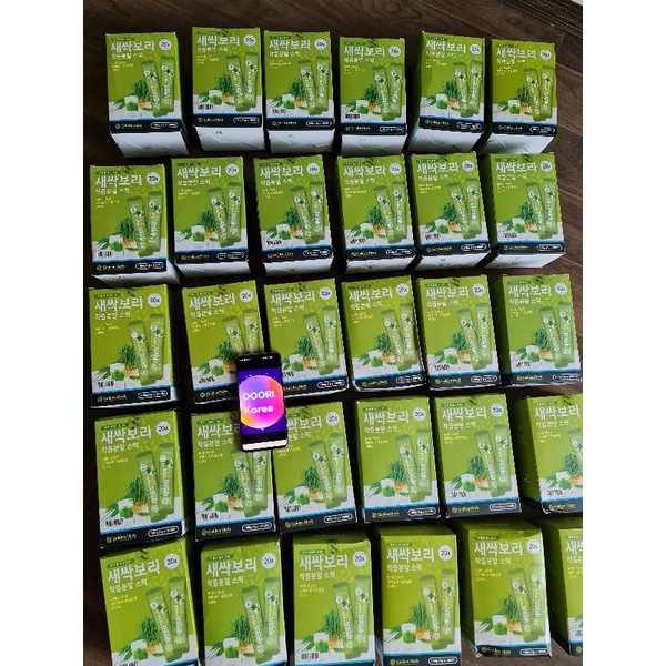 FULL HỘP 100 gói BỘT MẦM LÚA MẠCH NON HÀNG NỘI ĐỊA HÀN QUỐC GOLDEN HERB bill Hàn