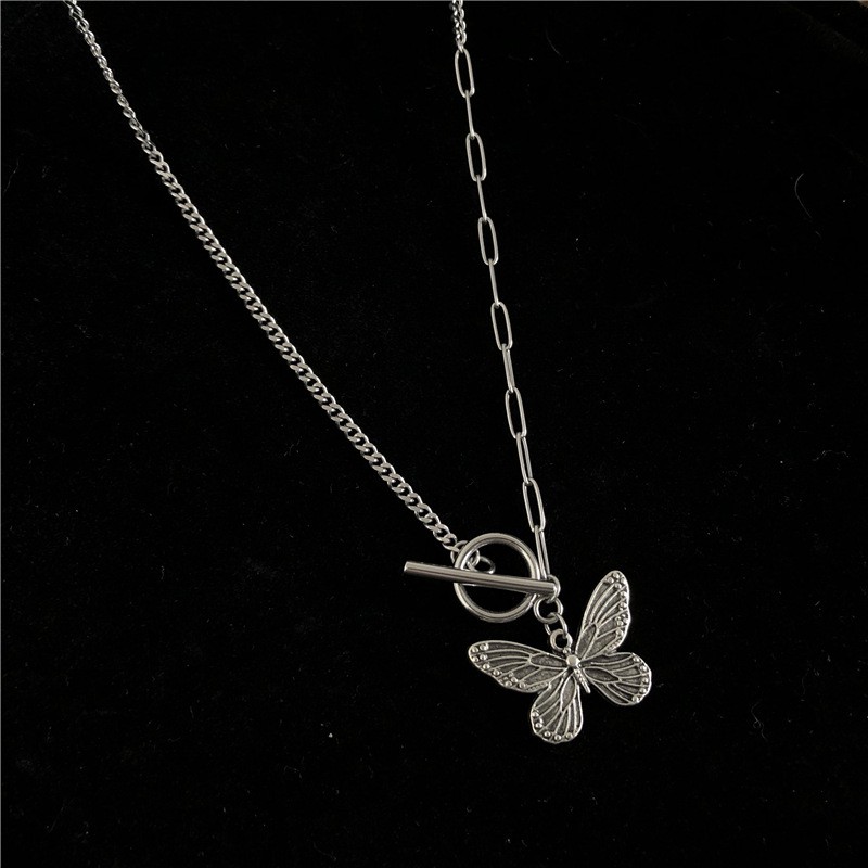 Dây Chuyền Nữ Mặt Hình Bướm Khoá OT Độc Đáo - Vòng Cổ Hợp Kim Đẹp