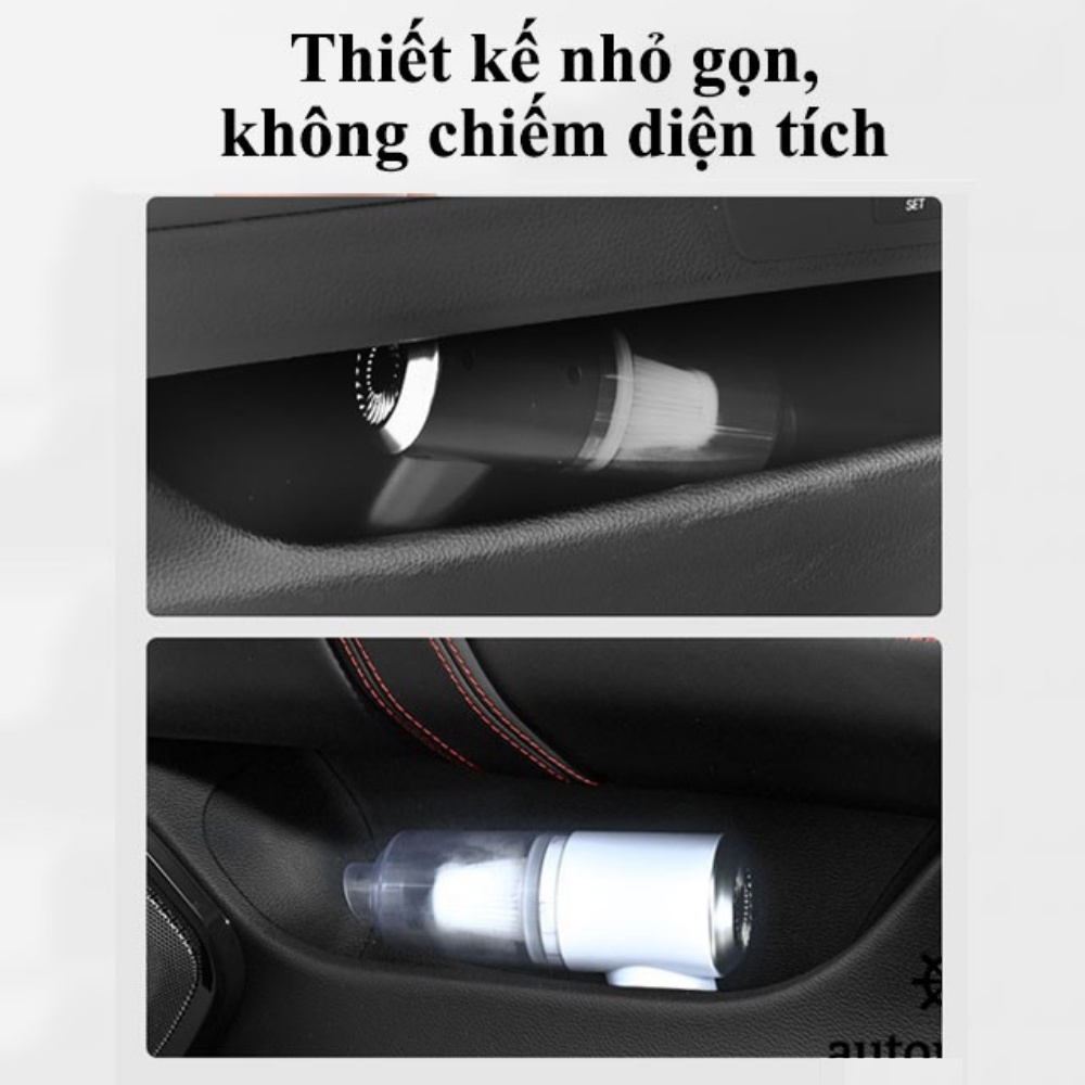 Máy Hút Bụi Cầm Tay Aikesi M02, Máy Hút Bụi Không Dây Cao Cấp Cho Ô Tô, Văn Phòng, Hộ Gia Đình hàng chính hãng