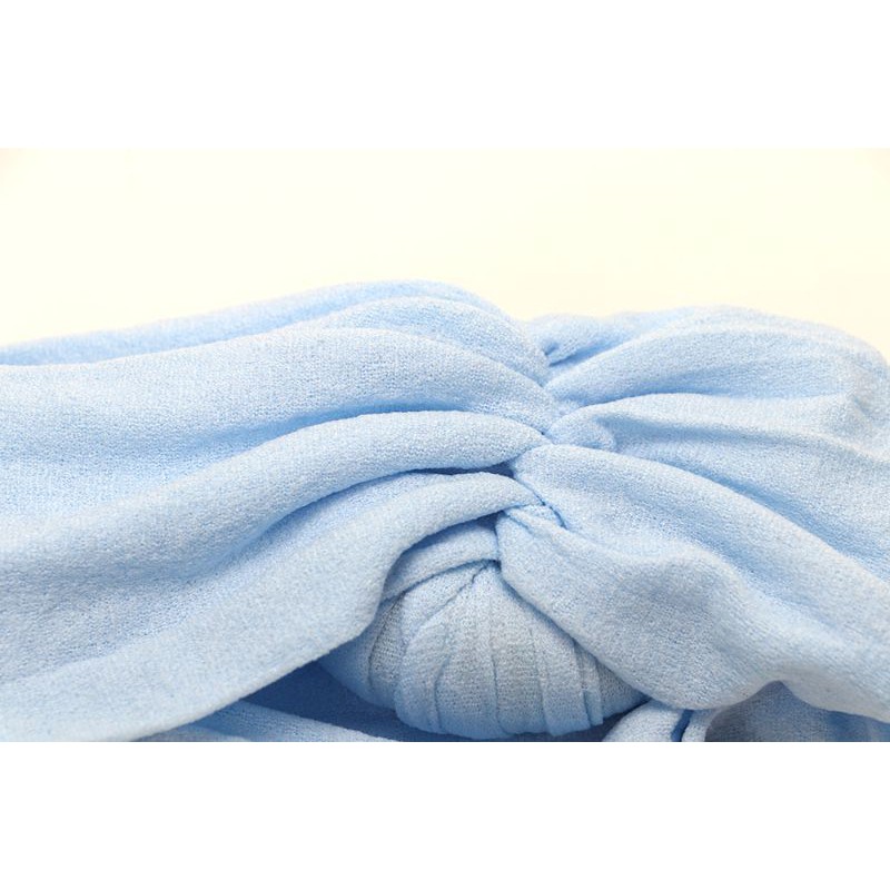 Băng đô vải màu trơn thiết kế xinh xắn cho bé gái