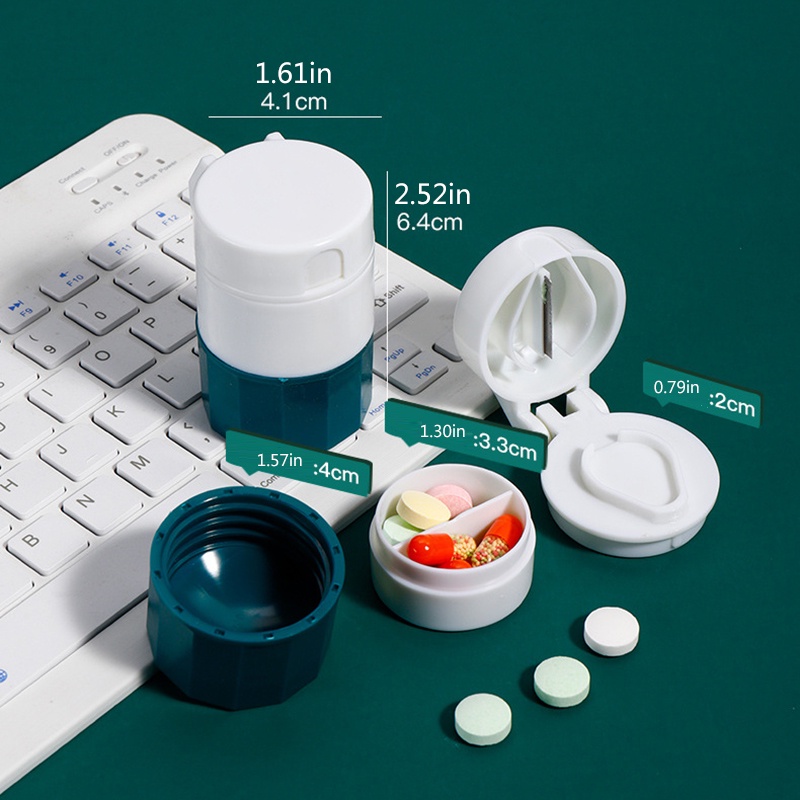 Hộp Đựng Thuốc 4 Trong 1 Tiện Lợi