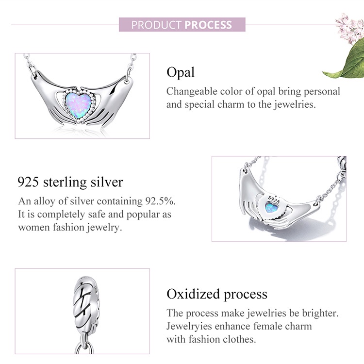 Vòng tay Bamoer BSC597 bằng bạc 925 thời trang