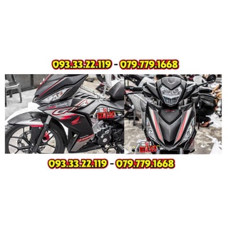 Tem Rời Winner V1 GTR Dán Xe Đen Nhám