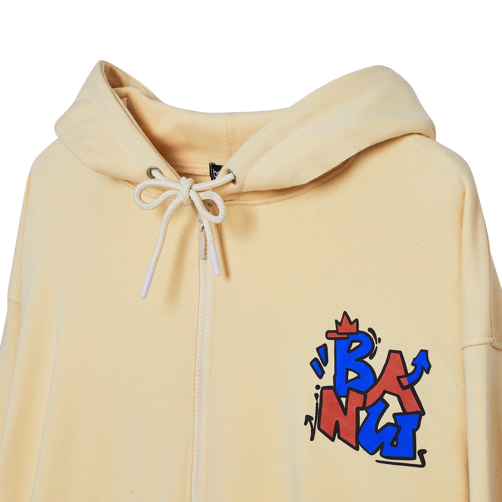 Áo Banawa Student Hoodie Zip - Beige