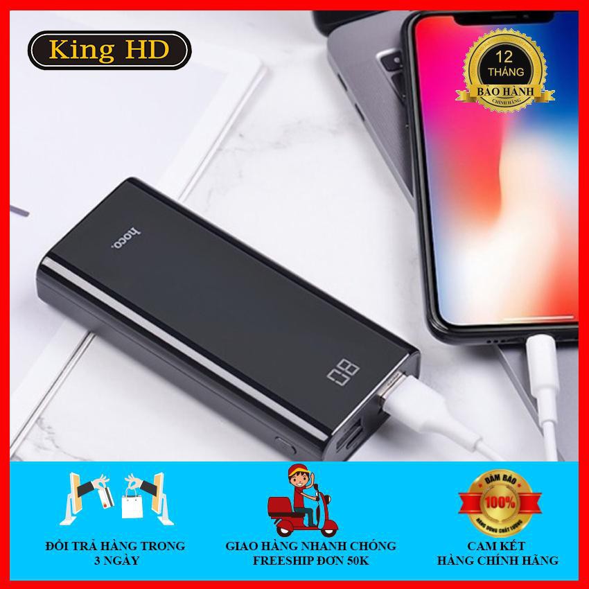 FREESHIP 50K__Pin Sạc Dự Phòng Hoco J45 Dung Lượng 10.000mah Hỗ Trợ 2 Cổng Sạc BH : 24 Tháng KHD