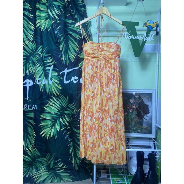 Váy Zara mùa hè cột dây auth new full tag size S M