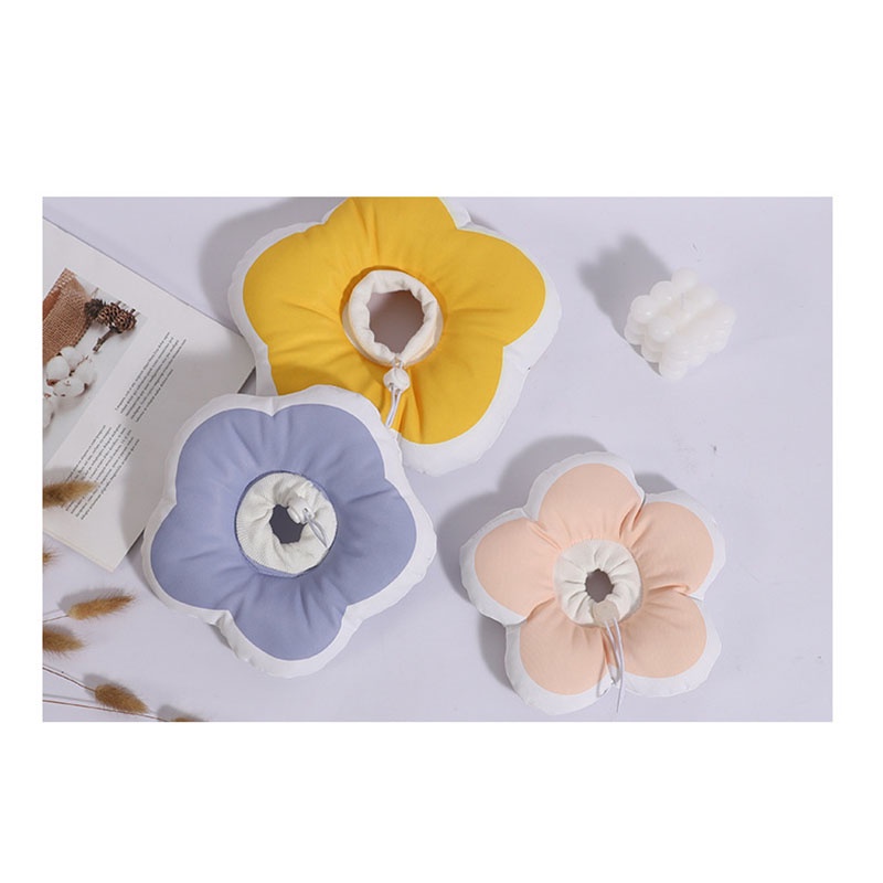 Vật Nuôi Dễ Thương Mặt Trời Hoa Chó Mèo Vòng Khử Trùng / Kích Thước Vòng Hậu Phẫu Có Thể điều Chỉnh Cổ áo