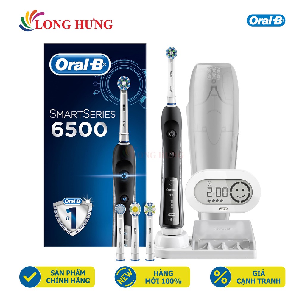 Bàn chải điện Oral-B SmartSeries 6500 CrossAction - Hàng nhập khẩu