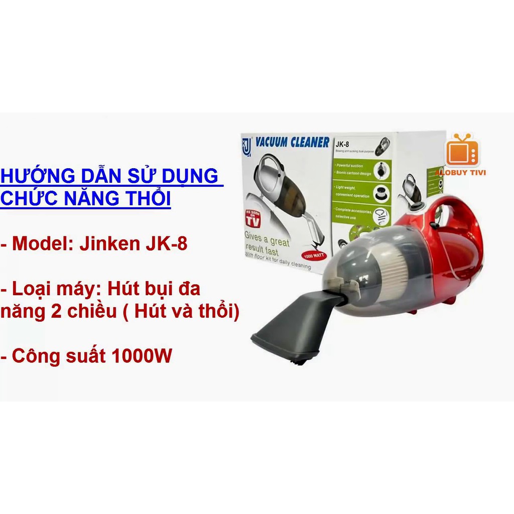 Máy hút bụi 2 chiều mini Vacuum Cleaner JK-8 vô cùng tiện dụng