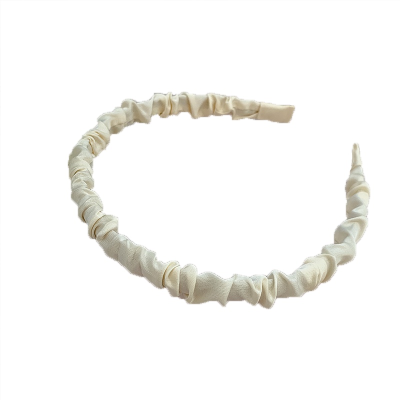 Băng Đô Xếp Ly Chất Liệu Satin Màu Kẹo Ngọt Thời Trang 2023 Cho Nữ