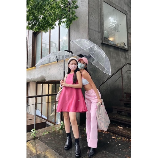 Ô Dù Đi Mưa Trong Suốt Chụp Ảnh Nghệ Thuật, Ngoại Cảnh - Dù Đi Du Lịch Chụp Hình Sống Ảo Sang Chảnh